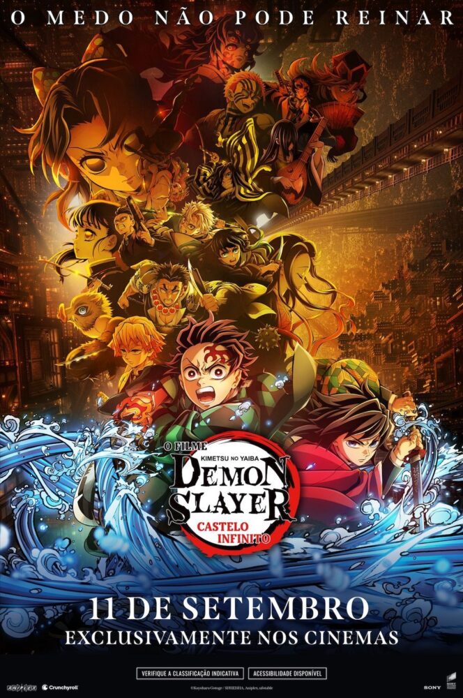 Pôster do Filme Demon Slayer: Kimetsu no Yaiba Castelo Infinito